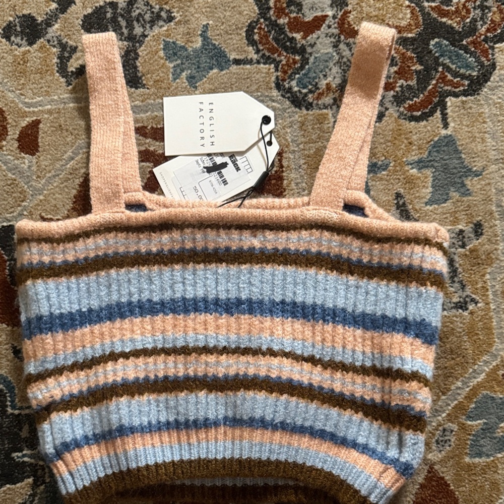 English Factory Multicolor Striped Knit Top - Picture 3 of 4